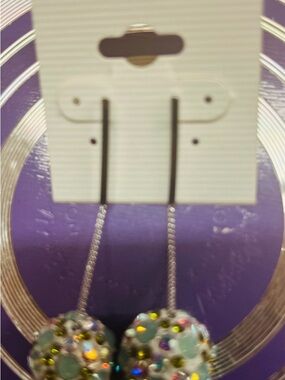 Sparkling Multicolor Dangle Earrings